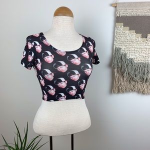 O-Mighty Marky Mark Wahlberg Crop Top